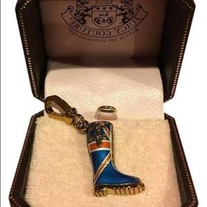 Juicy Couture - English Boot Charm, Gold, New